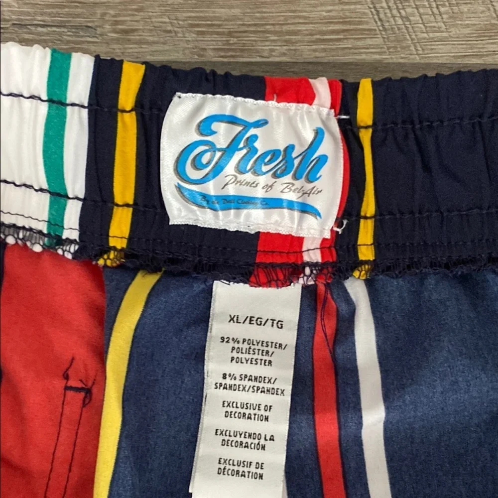 Fresh Red and Blue Board Shorts for Swim